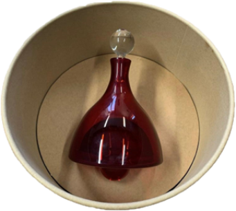 boîte avec carafe en verre