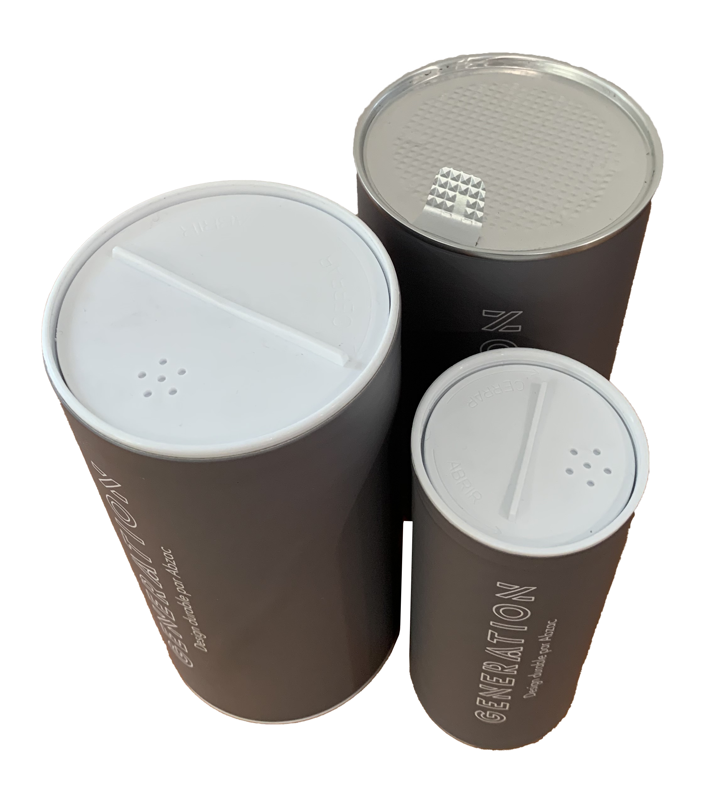 Tubes avec salière ou opercule